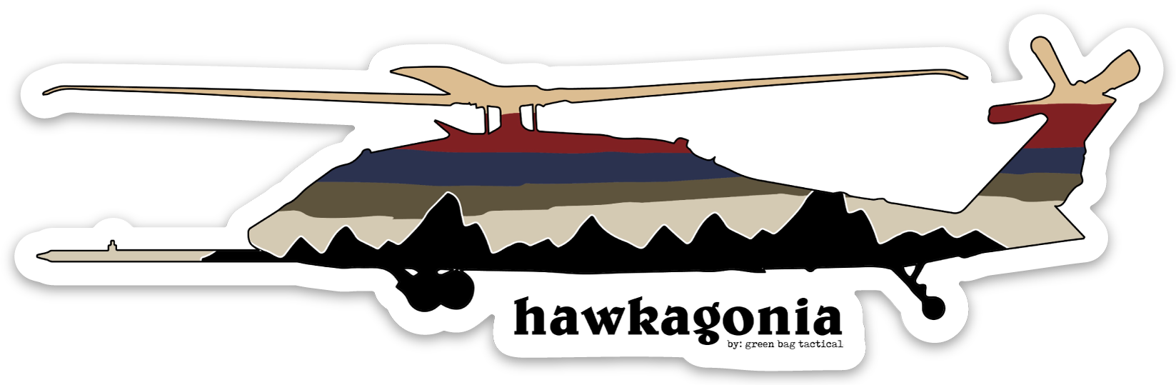 Probe Hawkagonia Sticker