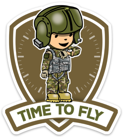 Time To Fly Sticker