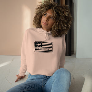 American Hawker Crop Top Hoodie