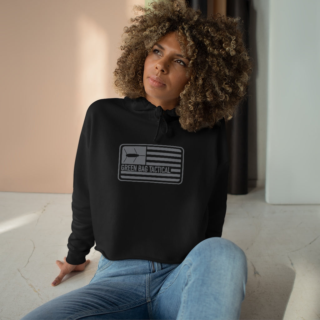 American Hooker Crop Top Hoodie