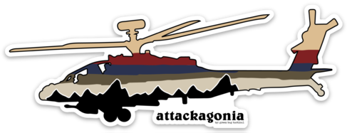 Attackagonia Sticker