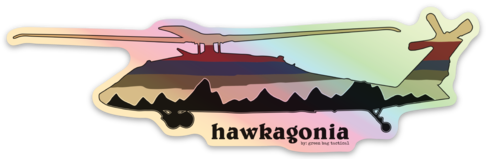 Disco Hawkagonia Sticker